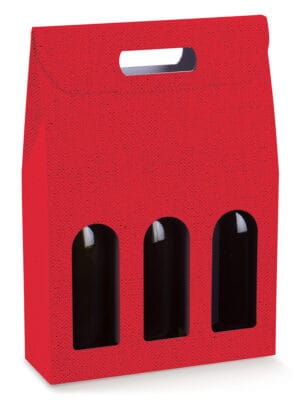 Τσάντα δώρου 3 φιαλών Lino Rosso